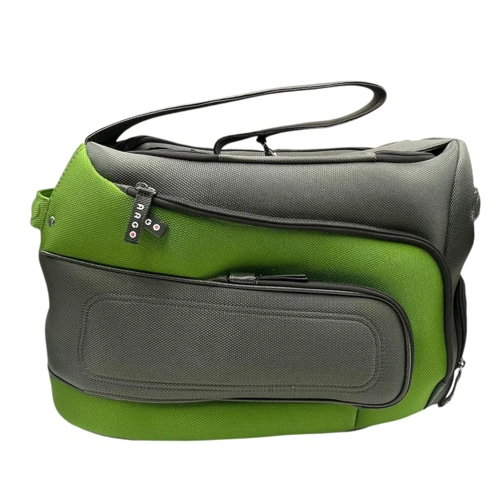 Argo Teafco Duff-O Pet Carrier Airline Approved Water Resistant Gray Kiwi Green‎